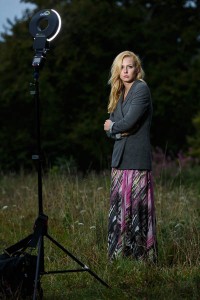 Model Lauren photographed on location with Speedlites