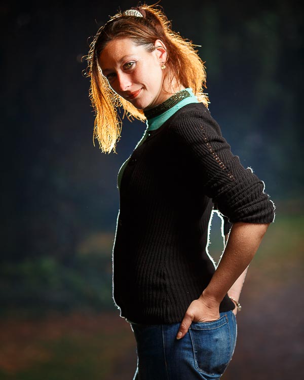 Location shoot with model Suzanne