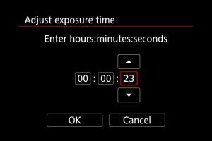long exposures determined by the bulb timer