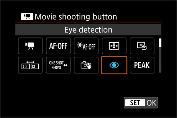 EOS R5 / EOS R6 autofocus controls