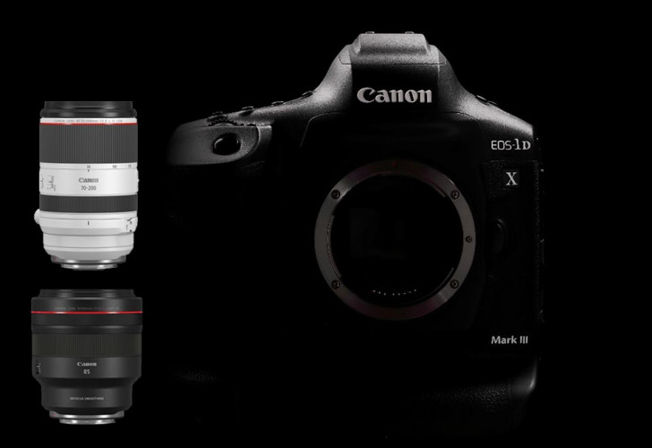 Two more RF lenses, EOS-1D X Mark III & video accessories